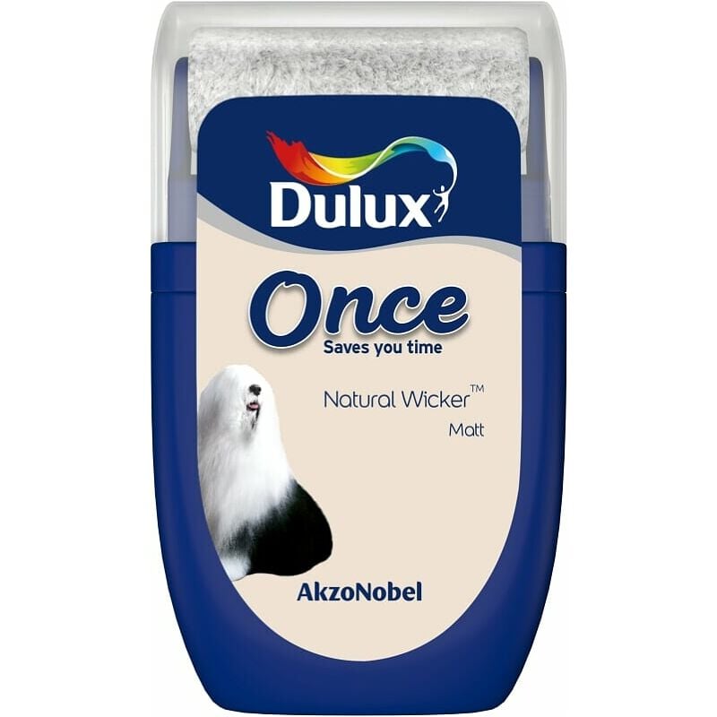 Dulux Retail - Once Matt Tester Paint Pot - 30ml - Natural Wicker - Natural Wicker