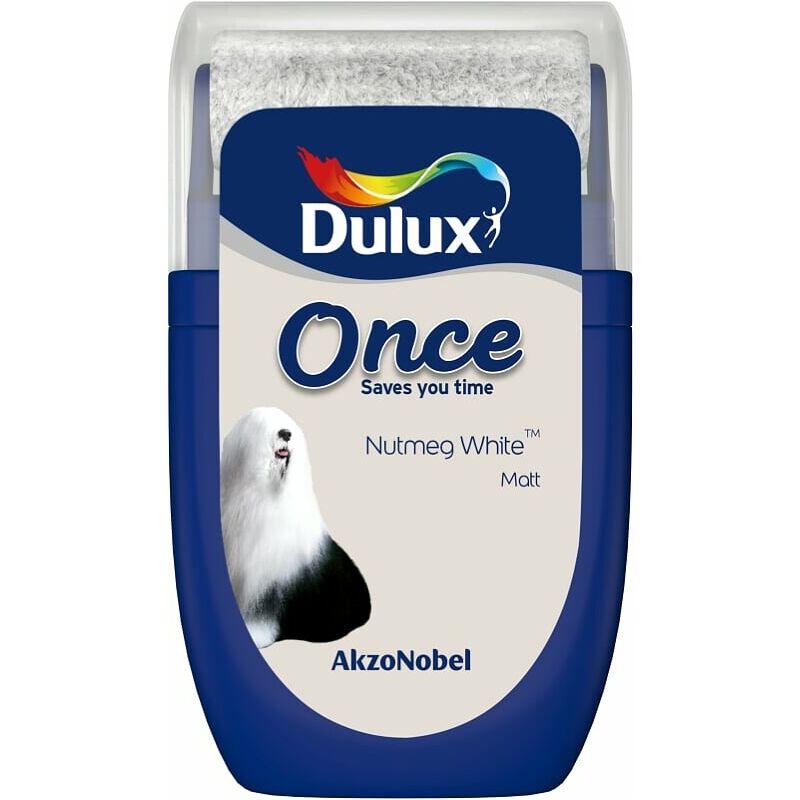 Dulux Retail - Once Matt Tester Paint Pot - 30ml - Nutmeg White - Nutmeg White