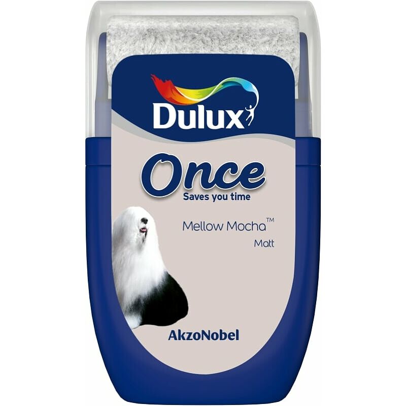 Dulux Retail - Once Matt Tester Paint Pot - 30ml - Mellow Mocha - Mellow Mocha