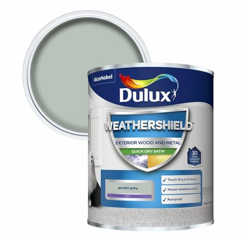 Dulux Retail Weathershield Exterior Satin Paint - Black - 750ml