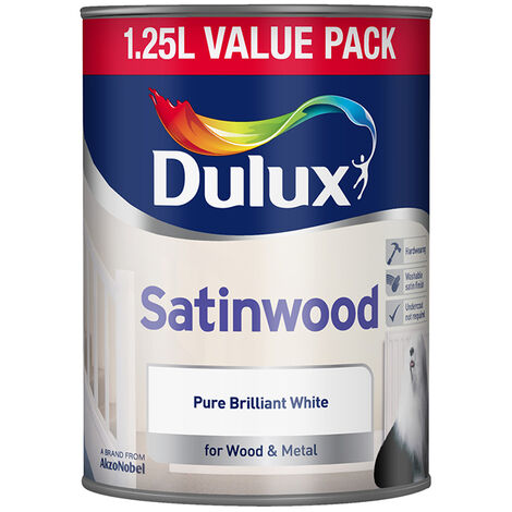 Dulux Satinwood White 1.25L 5091072