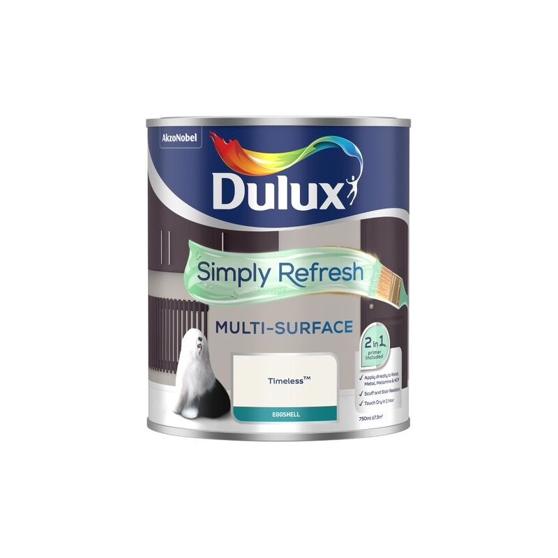 Dulux Retail - Dulux Simply Refresh Multi-Surface Eggshell Paint - Timeless - 750ml