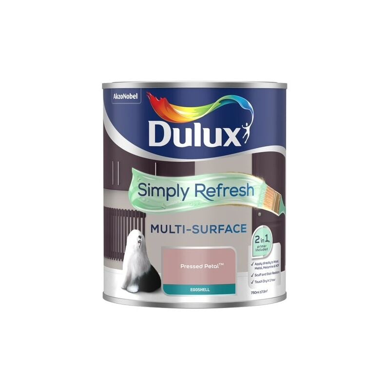 Dulux Simply Refresh Multi-Surface Eggshell Paint - Pressed Petal - 750ml