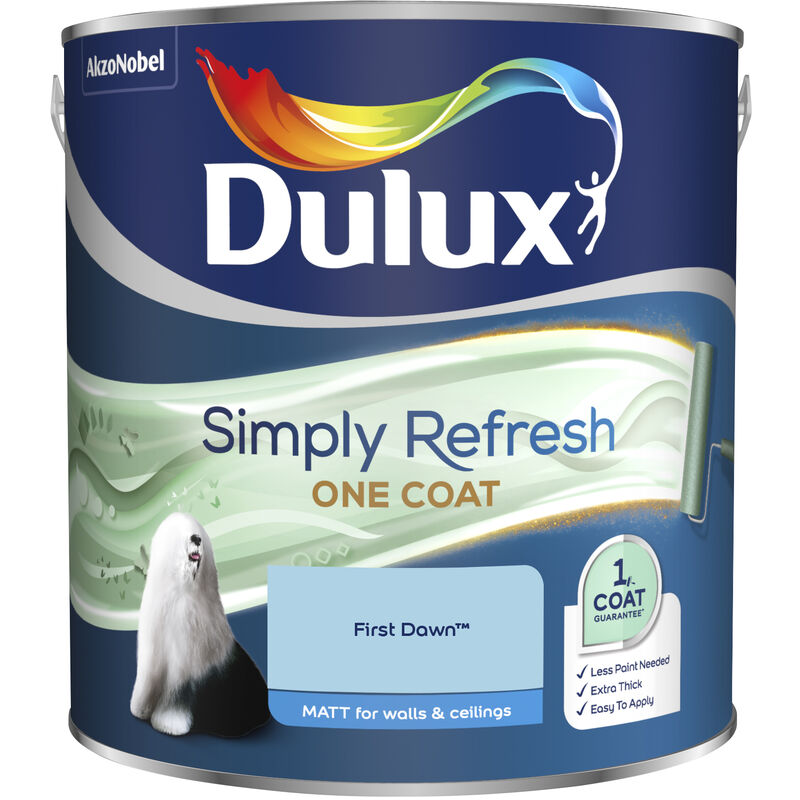 Dulux Retail - Dulux Simply Refresh One Coat Matt Emulsion Paint - 2.5L - First Dawn - First Dawn