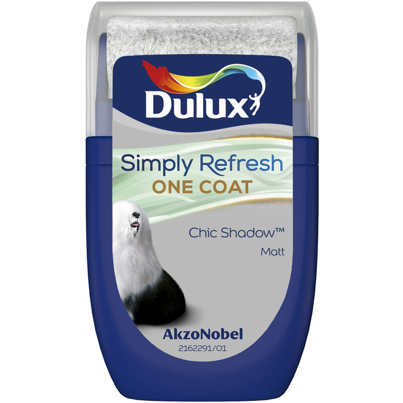 Dulux Retail - Dulux Simply Refresh One Coat Matt Tester Pot - 30ml - Chic Shadow - Chic Shadow