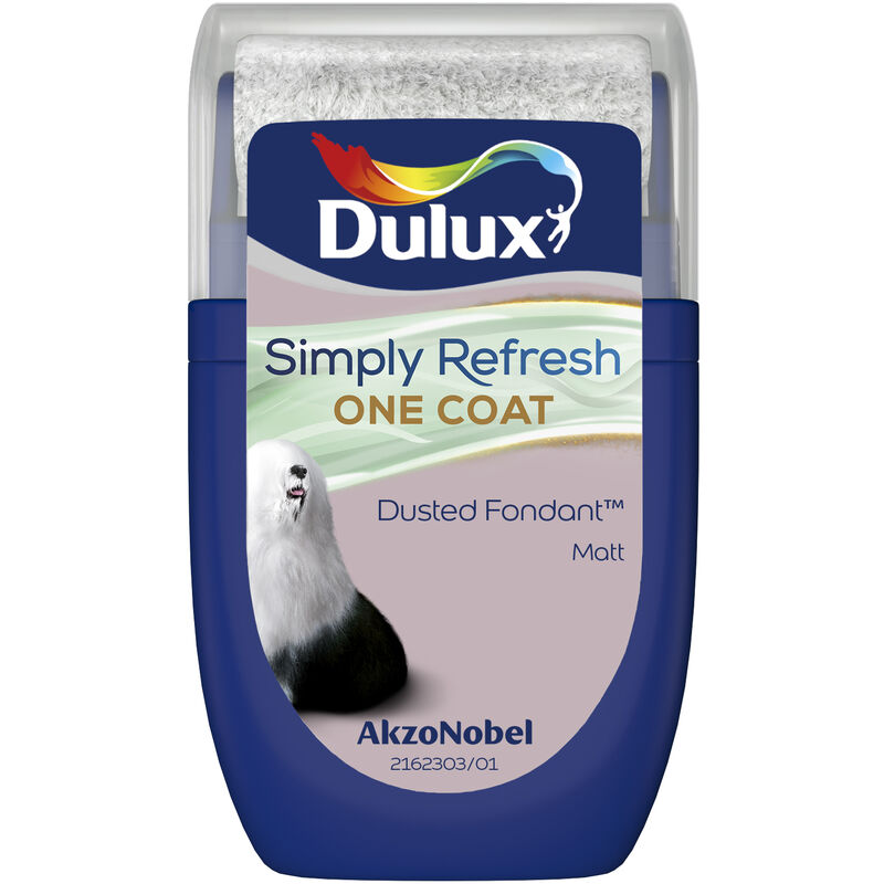 Dulux Retail - Dulux Simply Refresh One Coat Matt Tester Pot - 30ml - Dusted Fondant - Dusted Fondant