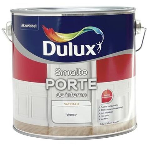 Dulux Smalto per porte, Bianco, 2.5 l (Confezione da 1)
