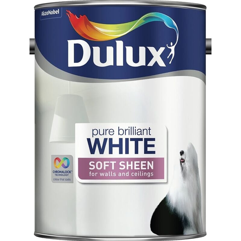 Soft Sheen - Pure Brilliant White - 5 Litres - Dulux Retail