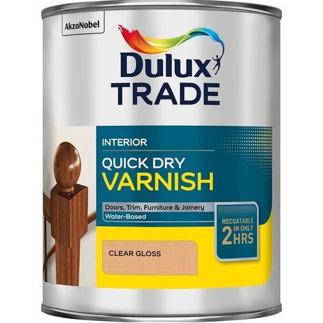 Dulux Trade QD Varnish Clear Gloss & Satin 1L / 2.5 Litres Tracked Postage