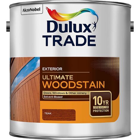 Dulux Trade Ultimate Weathershield Woodstain - Teak - 2.5L