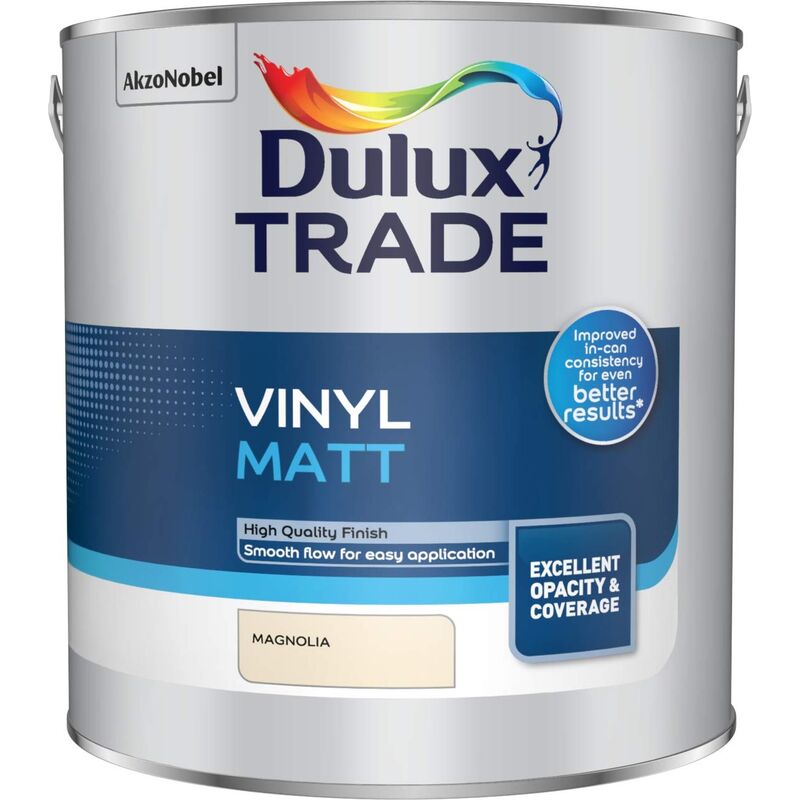 Dulux Trade Vinyl Matt - Magnolia - 2.5L