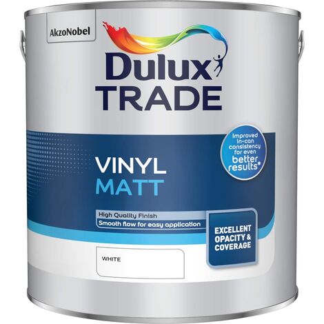 Dulux Trade Vinyl Matt - White - 2.5L