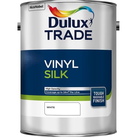 Dulux Trade Vinyl Silk - White - 5L