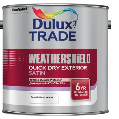 Dulux Trade Weathershield Quick Dry Satin PBW 2.5L