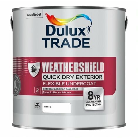 Dulux Trade Weathershield Quick Dry Exterior Gloss Undercoat PBW (select size)