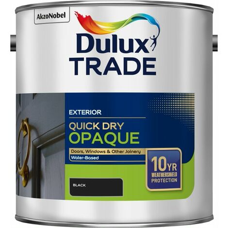 Dulux Trade Weathershield Quick Dry Opaque - Black - 2.5L