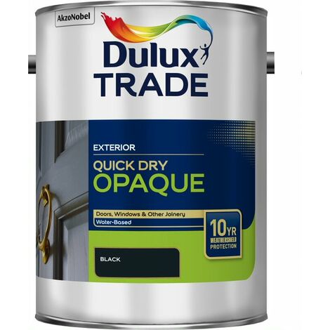 Dulux Trade Weathershield Quick Dry Opaque - Black - 5L