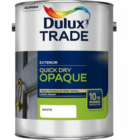 Dulux Trade Weathershield Quick Dry Opaque - White - 5L