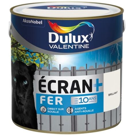 DULUX VALENTINE - Ecran fer brillant 2l blanc pur