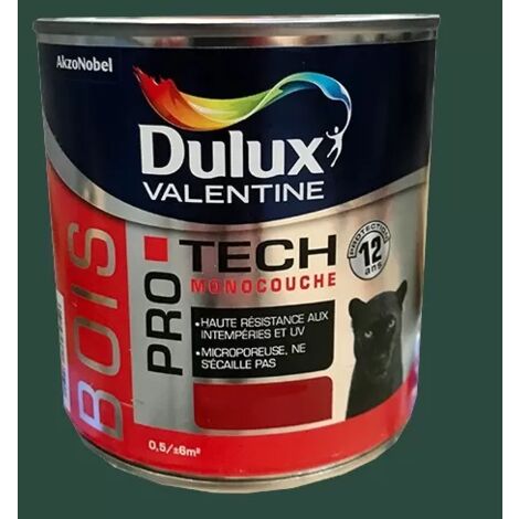 DULUX VALENTINE Peinture Bois PRO TECH Vert Basque - 0,5 L