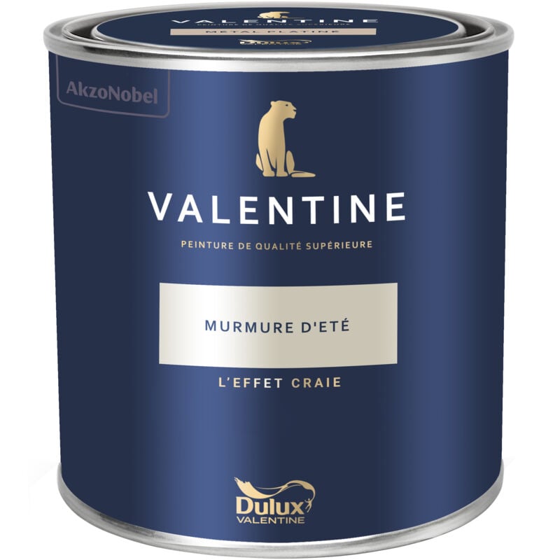 Peinture intérieure de haute qualité - Valentine - Couleur intense & pouvoir couvrant élevé - Mat Velouté Murmure d'Été 1 l - Dulux Valentine