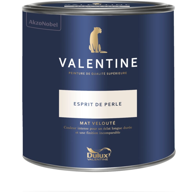 Peinture intérieure de haute qualité - Valentine - Couleur intense & pouvoir couvrant élevé - Mat Velouté Esprit de Perle 2 l - Dulux Valentine