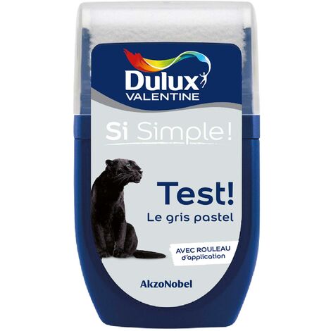 Dulux Valentine Si Simple - Peinture toutes pièces - Testeur Mat Le Gris Pastel 30 mL