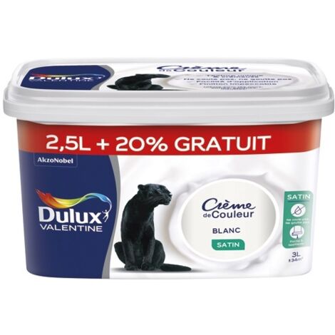 DULUX VALENTINE - Valentine crème de couleur 2.5l +20% blanc