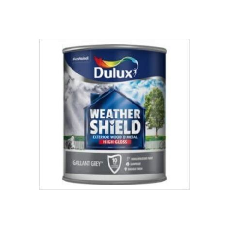 main image of "Dulux Weathershield Exterior Gloss 750ml Gallant Grey"