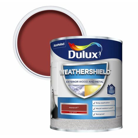 Dulux Weathershield Exterior Gloss Paint - Monarch - 750ml