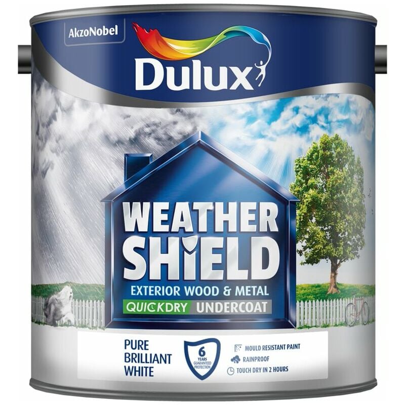 Dulux Retail - Dulux Weathershield Exterior Undercoat Pure Brilliant White 2.5L