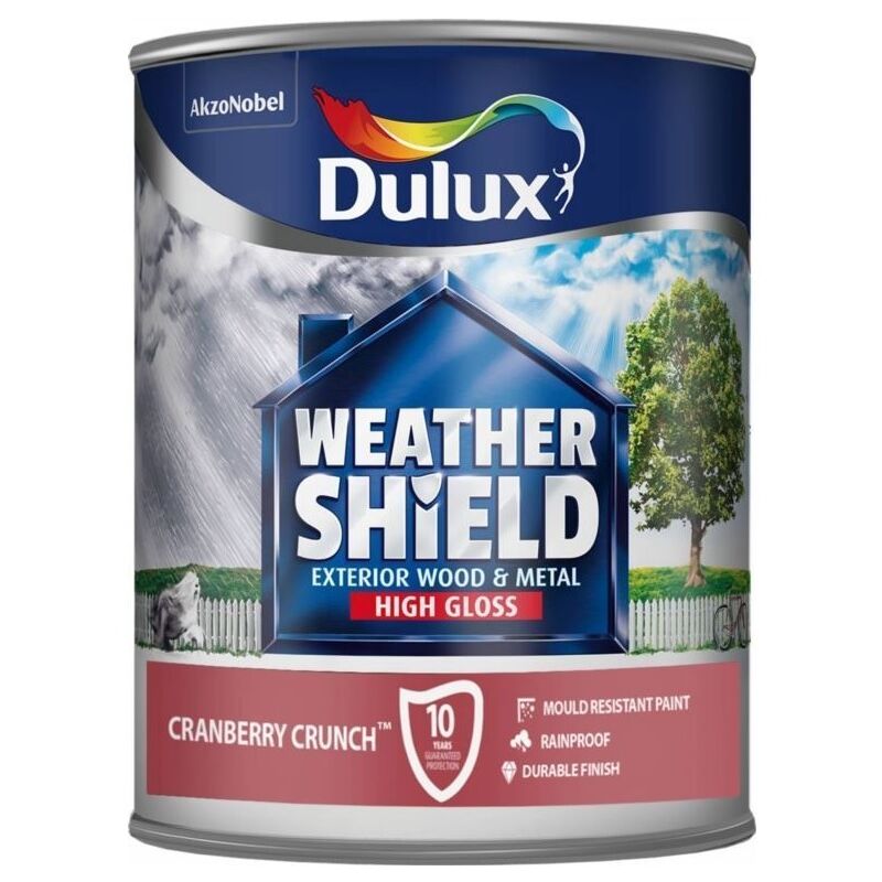 Dulux Retail - Dulux Weathershield Exterior Gloss Paint - Cranberry Crunch - 750ml