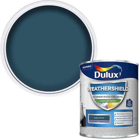 Dulux Weathershield Exterior Satin 750ml Indigo Shade