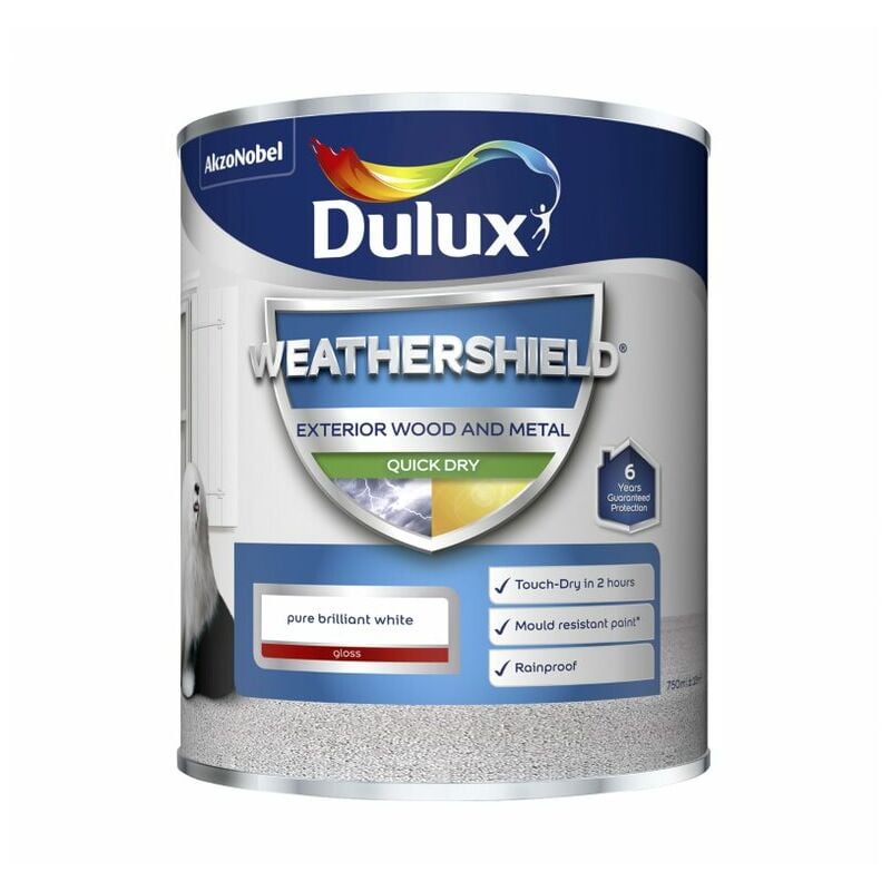 Dulux Weathershield Quick Dry Gloss PBW 750ml