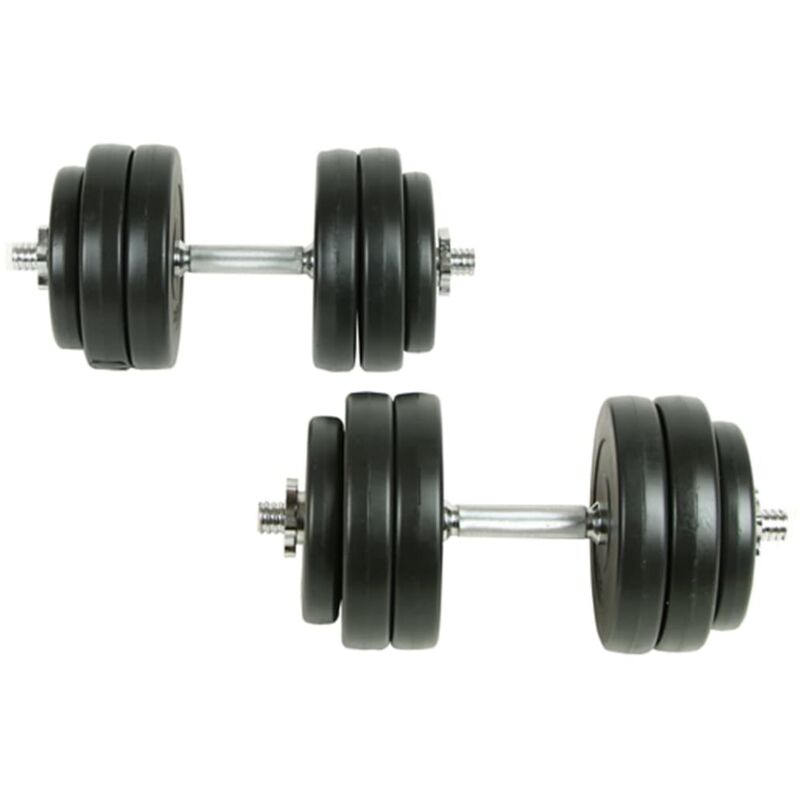 18 Piece Dumbbell Set 30 Kg Vidaxl