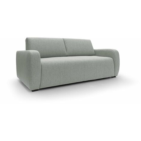 Duna Divano letto matrimoniale con materasso 20 cm in tessuto impermeabile T03 215 cm (mat. 160x197) grigio chiaro