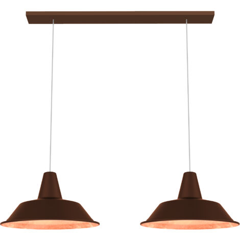 DUNA LÁMPARA DE TECHO LINEAL CORTEN HOJA