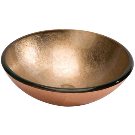 DUNE 186736 FOGLIO DI RAME Lavabo Cristal 42 cm - ref: 186736