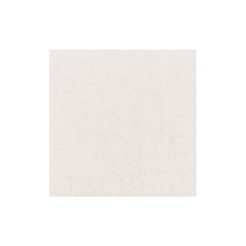 Duni - Serviettes jetables blanc 33 x 33 cm lot de 20