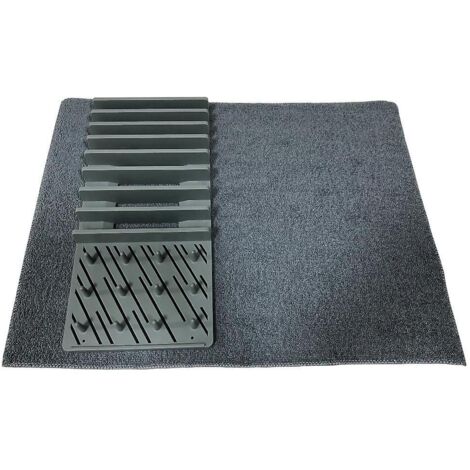 Dunkelgraue Multifunktions-Asphalt-Trockenmatte