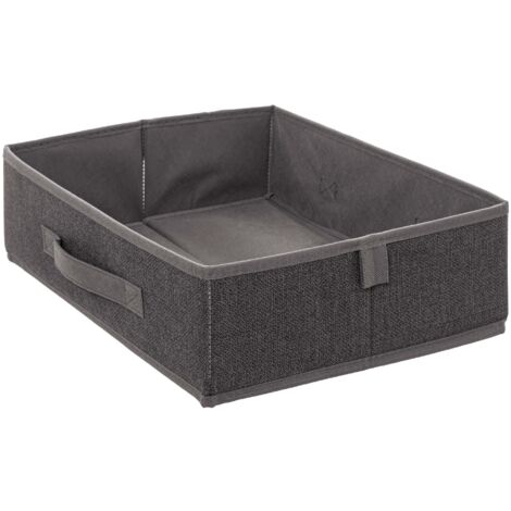 Dunkelgrauer Organizer 36x28x11 cm mit faltbarem Design und Tragegriff