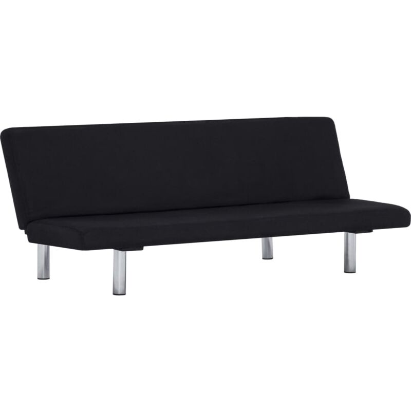 Vidaxl - Schlafsofa Polyester Schwarz - Schwarz