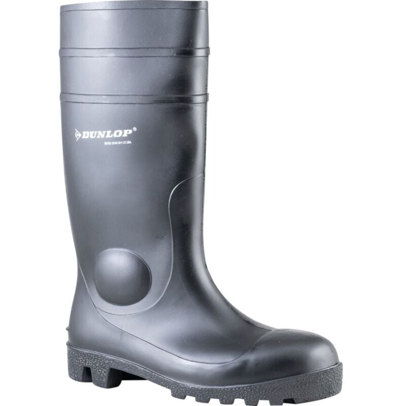 Dunlop 142PP Protomaster Wellington Boot Black Size-8 (42)