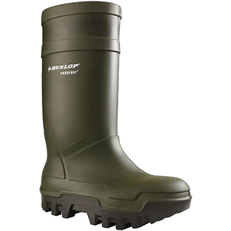 Dunlop Adults Unisex Purofort Thermo Plus Full Safety Wellies (5 UK) (Green)
