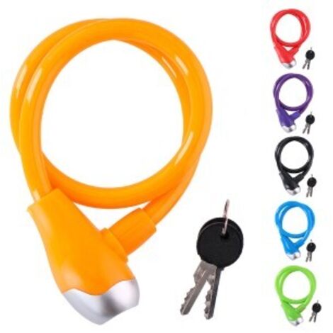 Dunlop Câble Antivol Ø12mm 65cm - Couleurs/Modèles Assortis