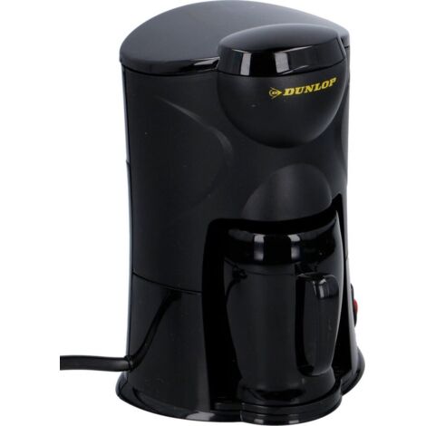 Dunlop – Cafetière 1 tasse 24V pour camion et camping-car – Filtre réutilisable – Préparez café en déplacement – Dimensions 118x106x185mm