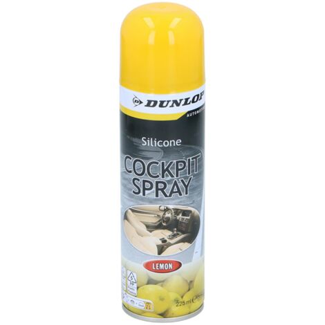 Dunlop - Cockpit-Reinigungsspray 225 ml Zitronenduft  für die umfassende Pflege des Innenraums