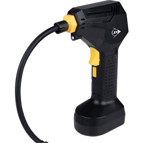 Dunlop Compressore ad Aria Portatile in Abs 12V - con Led e custodia