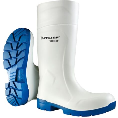 Dunlop FoodPro Purofort Multigrip. White.Bleu. Gr.46