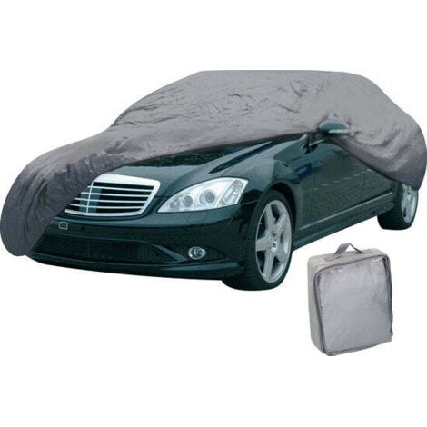 DUNLOP Housse Voiture XL 534x178x120cm - Protection Intempéries & UV, Couleur Noir, Résistante, Pour Stockage Longue Durée